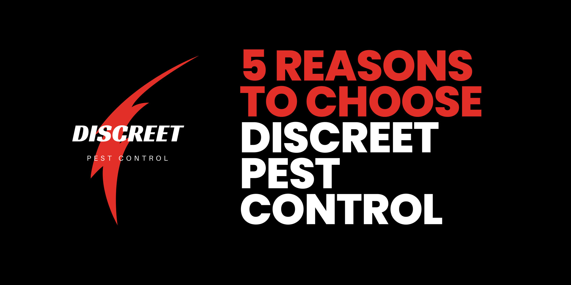 5 Reasons to Choose Discreet Pest Control
